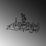 Wallity Newyork Escultura de Pared de Metal Negra